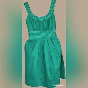 MAURICE’S Emerald Green Summer Dress w/Full Skirt, Size Small, EUC.